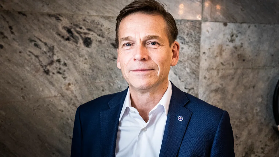 Scanias vd, Christian Levin säger att de ska "rampa upp" produktionen. Arkivbild.