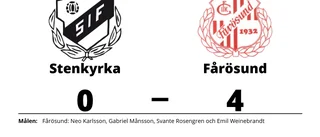 Fårösund tog kommandot från start mot Stenkyrka