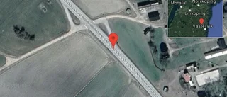 En personbil i trafikolycka