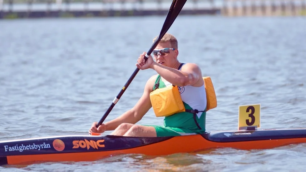Snart 18-årige kanottalangen Dennis Kernen har kommit med i en satsning som Sveriges olympiska kommitté gör på de mest lovande idrottsungdomarna i Sverige. Foto: Tomas Larsson