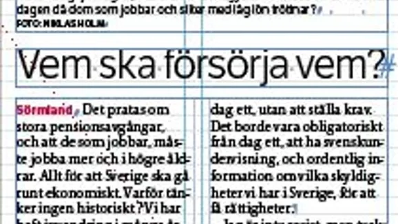 Heléne Etzell från Malmköping jämför hur det var när hon kom till Sverige i början av 60-talet och vilka krav som ställs på invandrare i dag.