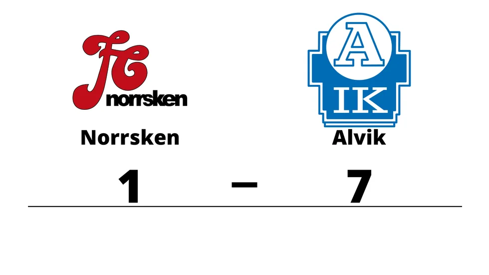 FC Norrsken förlorade mot Alviks IK