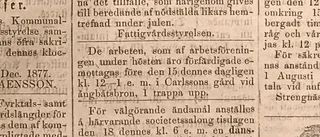 Lucköppning i arkivet – 8 december 1877
