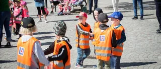 Förskolebarnen firade in våren med dans
