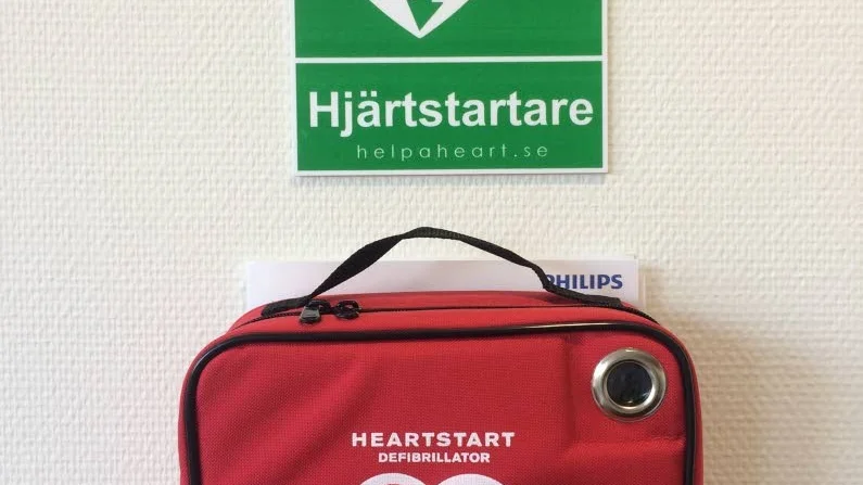 Exempel på hur en hjärtstartare kan se ut.