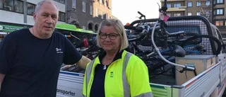 TV: Här rensas Fristadstorget på dumpade cyklar