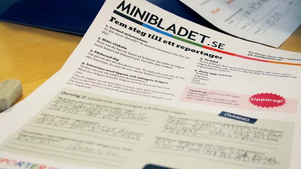 Barnens artiklar och reportage kommer att publiceras på Minibladet.se men även på Ekuriren.se