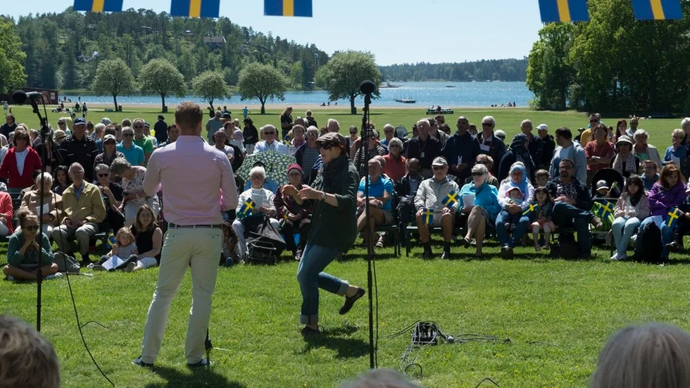 Nationaldagstalare var Linus Fogel (S), ordförande i Vård- och omsorgsnämnden i Oxelösunds kommun.