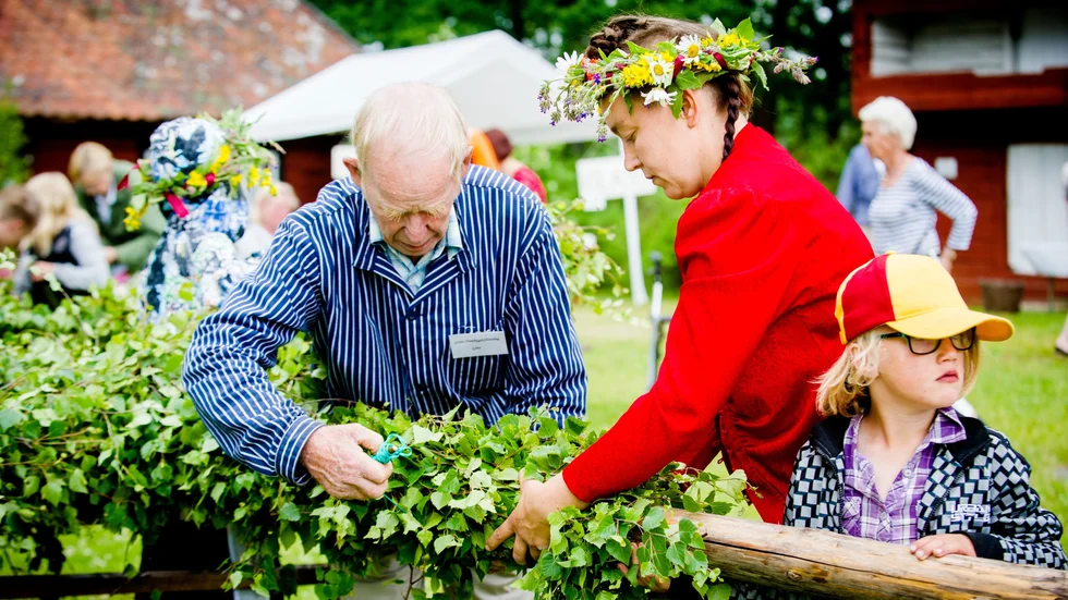 Traditionsenligt firande väntar vid Gryts Hembygdsgård, bilden togs vid festligheterna 2016.