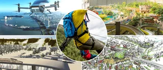 Fem spektakulära projekt som kan lyfta din stad: ✔ Drönartaxi ✔ Tågbro ✔ Tropisk paradisö