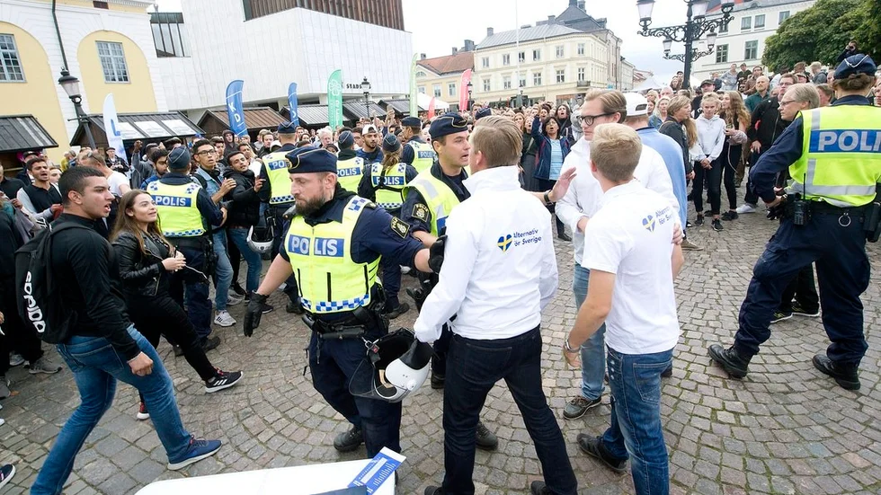 Alternativ för Sverige kom även till Nyköping. Några dagar före valet talade bland annat Jessica Ohlson från Stigtomta med budskapet att personer som har kommit till Sverige från andra länder borde åka tillbaka. Trots sikte på riksdagen fick partiet bara 0,3 procent av rösterna.