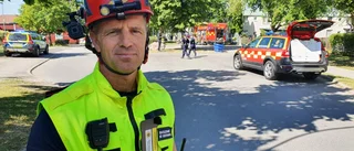 TV: Räddningsledaren om insatsen: "Det var en ganska kraftig brand"