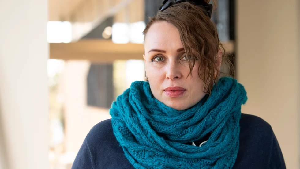 Den svenska konstnären Carolina Falkholt stod bakom väggmålningen. Arkivbild.