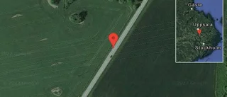 Stopp på väg 1039 på grund av en olycka