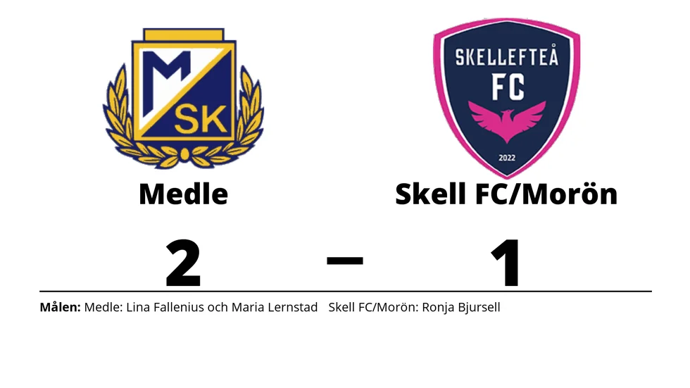 Medle SK vann mot Skellefteå FC/Morön BK