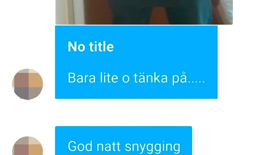Bilden som kvinnans dåvarande chef skickade till henne.