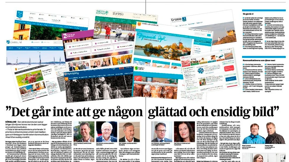 Alf Karlman undrar vad han får för pengarna. Foto: Reportaget om kommunikatörerna publicerades i förra veckan.