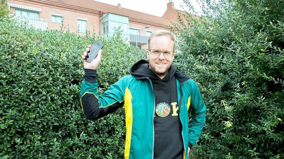 Klas Bringert, projektledare för Hittaut, tycker att det är jätteroligt att motionsorienteringen redan har motiverat så många.