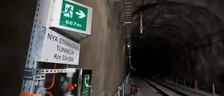 Snart rullar tågen i nya tunneln