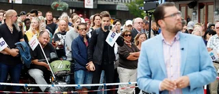 SD:s Jimmie Åkesson i Eskilstuna och Strängnäs