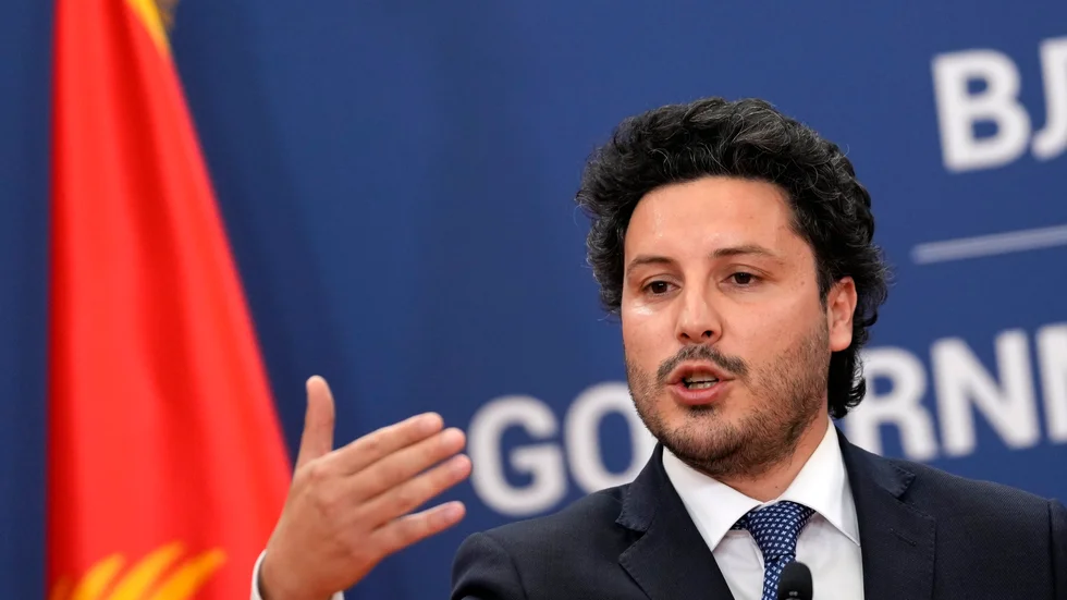 Montenegros premiärminister Dritan Abazovic förlorar i en misstroendeomröstning. Arkivbild.
