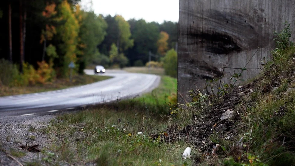 Olyckan inträffade där 55:an löper över vägen.