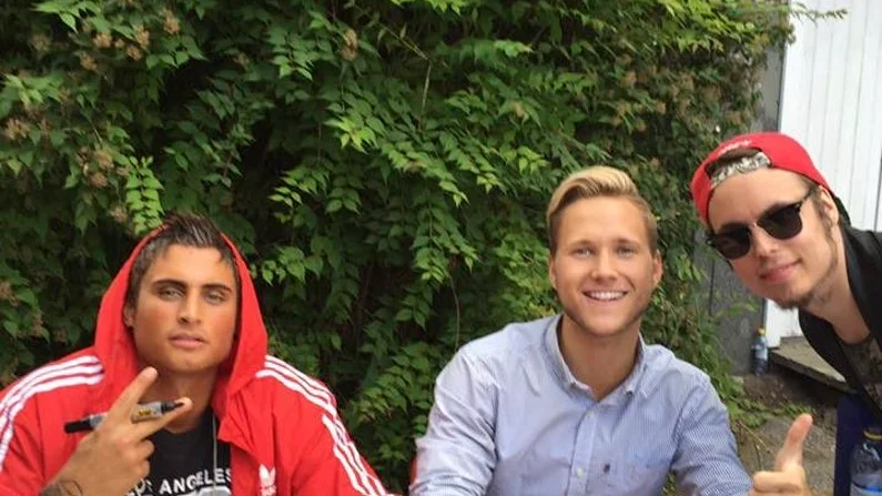 Samir Badran och Victor Frisk möter Daniel.