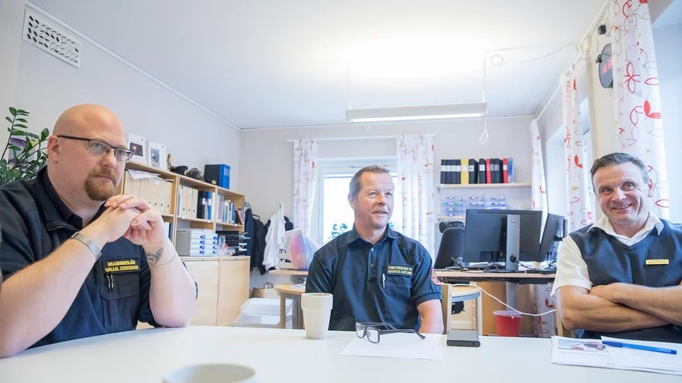 Mikael Cederberg, Marcus Asplund och Mattias Gårdholt tycker att omorganisationen av deltidsstyrkan har varit av godo.