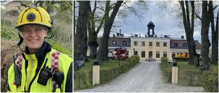 Orutinerad bastare orsakade mindre brand på slottet
