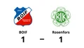BOIF kryssade hemma mot Rosenfors