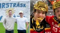 Hela byn laddar för firande av sina guld-hjältar