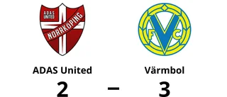 Värmbol äntligen segrare igen efter vinst mot ADAS United