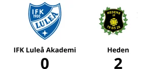 Zebastian Bergenstråle och Jesper Jakobsson matchvinnare när Heden vann