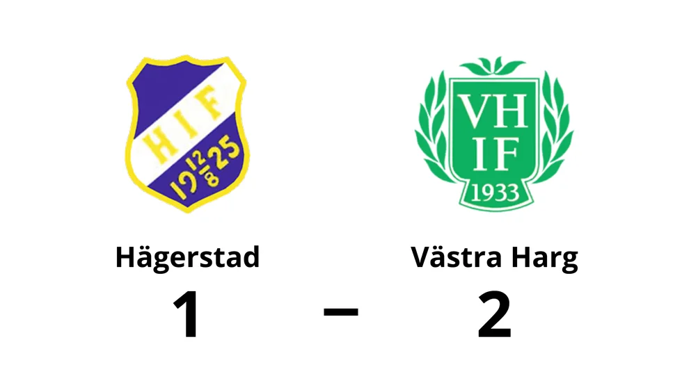 Hägerstads IF förlorade mot Västra Harg IF