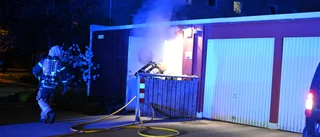 Rökutveckling från sopbrand i bostadsområde