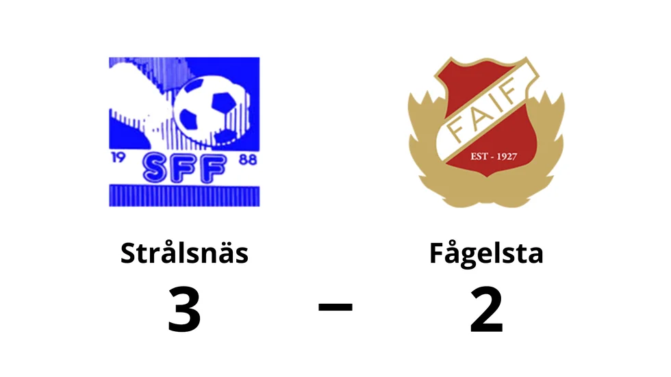 Strålsnäs FF vann mot Fågelsta AIF