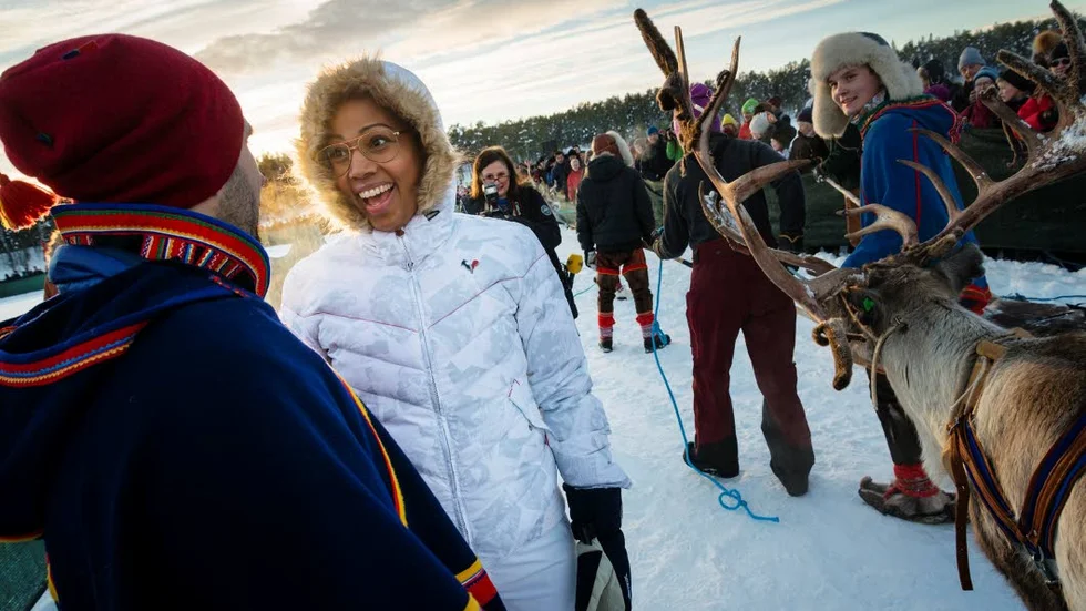 NYA ALMEDALEN? Årets upplaga av Jokkmokks vintermarknad lockar politiker och företagstoppar, däribland kulturminister Alice Bah Kuhnke och utbildningsminister Gustav Fridolin samt Vattenfalls vd Magnus Hall.