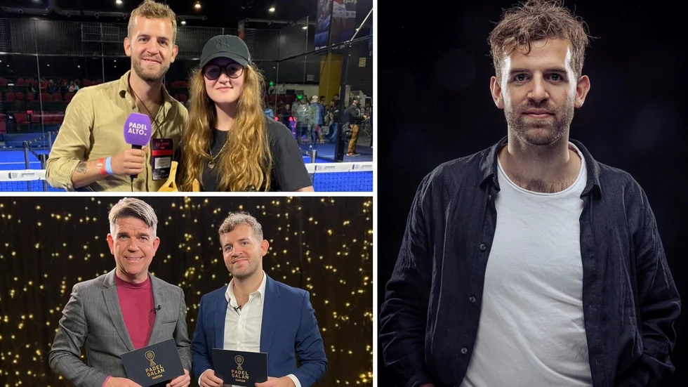 Padelliv. Motalakillen Filip Björne njuter av sitt liv som padeljournalist i världen. Här ses han under turnering i Buenos Aires, med fotografen Ellinor Skeppström, och under Padelgalan tillsammans med Patrick Ekwall. Läs hans bild av padeln just nu, i Sverige och världen.