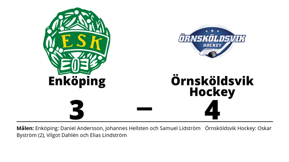 Enköpings SK förlorade mot Örnsköldsvik Hockey