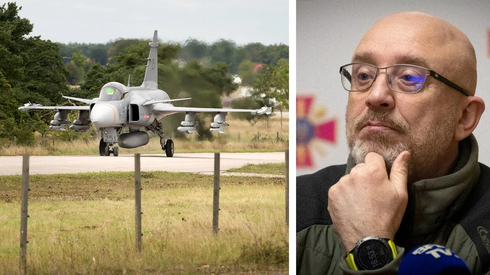 Ukrainas försvarsminister, Oleksіj Reznіkov, vill använda svenska Gripen-plan i kriget mot Ryssland. 