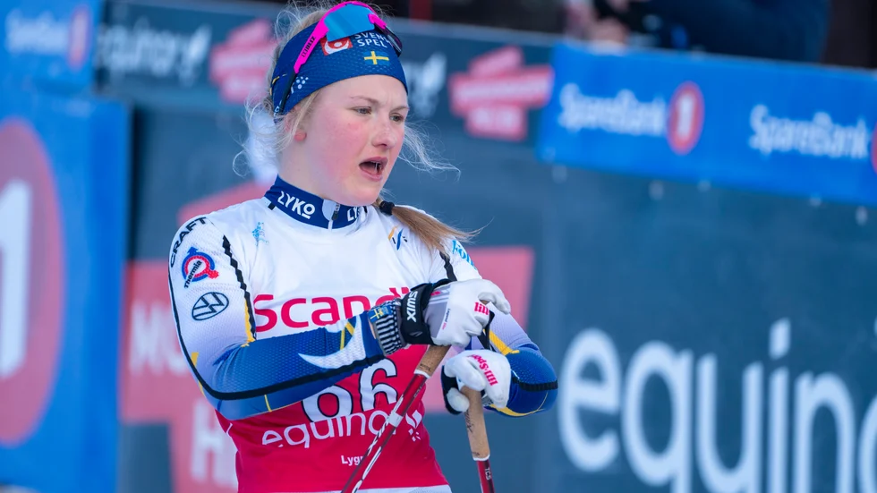 Lisa Eriksson tog JVM-silver på 20 km i Whistler, Kanada. Arkivbild.