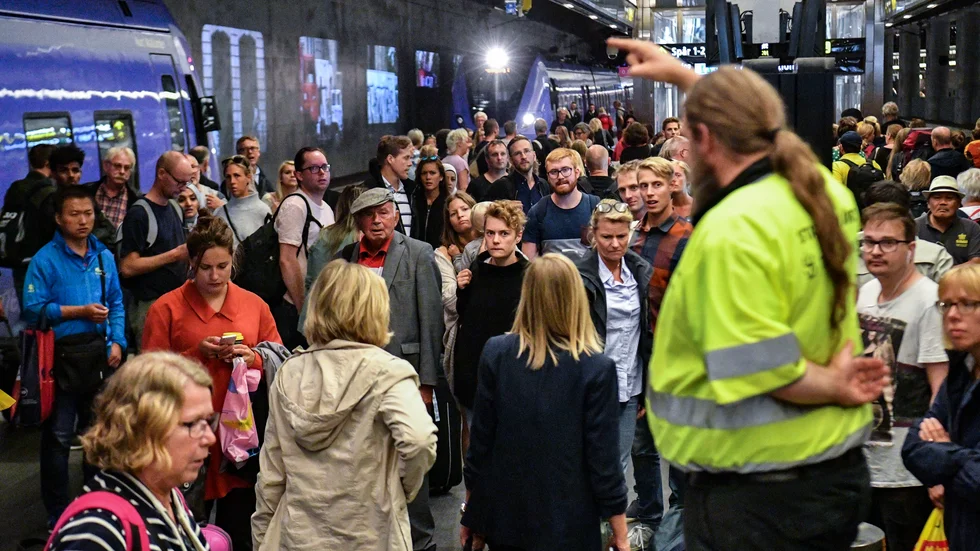 Trafikverket uppmanade sina anställda att utan ersättning hjälpa till ute på tågstationer i samband med införandet av ett nytt planeringssystem. Arkivbild.