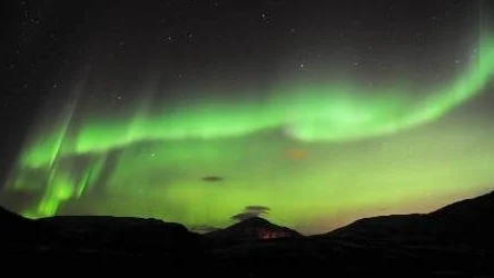 Tromsø  20120124.
Nordlys i kveld  sett fra Skulsfjord utenfor Tromsø.
Foto: Rune Stoltz Bertinussen / Scanpix NORGE / SCANPIX / kod  20520