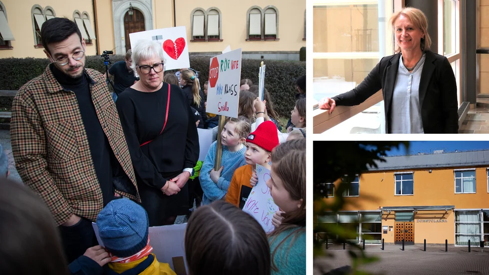 Förvaltningsrätten i Linköping, med domaren Kristina H Samuelsson, ska nu utreda om barn- och ungdomsnämndens stora skolnedläggningsbeslut genomförts enligt lagen. S+M-styret, med Elias Aguirre (S) och Kristina Edlund (S), anser att så har varit fallet.