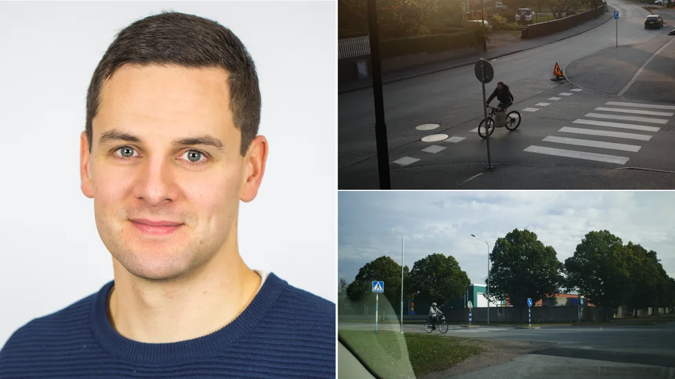Kristofer Elo är en av utredarna från Transportstyrelsen som anser att cykelpassager bör tas bort. 