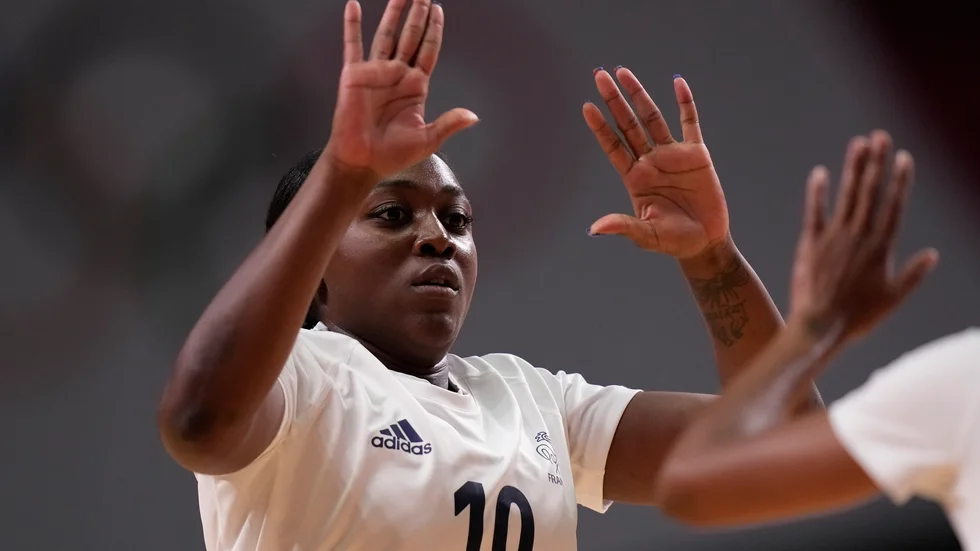 Grace Zaadi Deuna utsågs till matchens lirare när Frankrike besegrade Tyskland i handbolls-EM. Arkivbild.