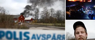 Robin förlorade sin arbetsplats i stora branden längs E4: "Det känns overkligt"