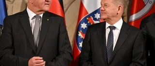 Tyske presidenten tvingas ta skydd i Ukraina