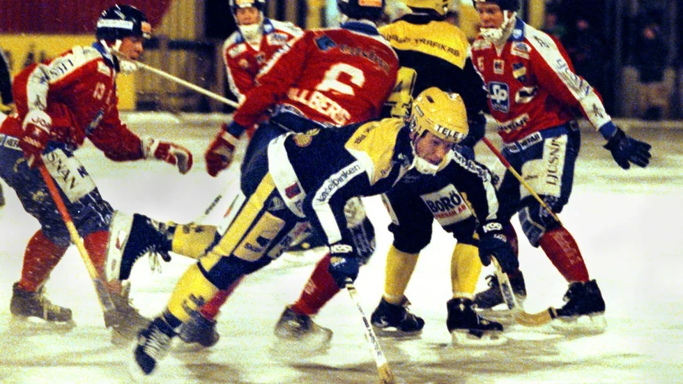 När Karlsborg stod på toppen så mötte man bland annat lag som Edsbyn. Den här matchen spelades 1997.