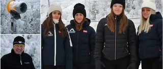 Nya snökanoner på plats – tidigare hemmasäsong på Prästberget • Hör alpina elever om satsningen på åtta miljoner
